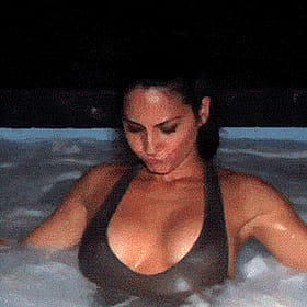 Celebrity Boobie Babe in a Bubble Bath'