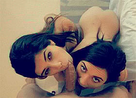 Babes Giving Each Other Amazing Blowjobs'