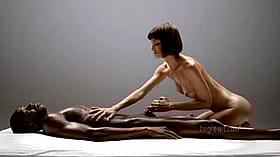 Black Teen Gets Interracial Massage'