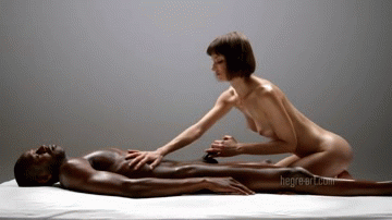 Black Teen Gets Interracial Massage picture 1 of 1