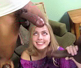 Blonde Teen Gets Fucked By A Big Black Dick'
