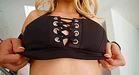 Blonde Babe Gabbie Carter's Big Tits'