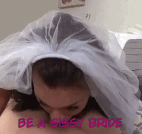 Sissy Bride Gives a Sizzling Blowjob picture 1 of 1
