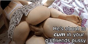 He's a Cum Dumpster: Amateur Cheating Girlfriend Caption'