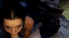 Blowjob from a Brunette Babe'
