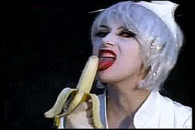 Sexy Slut Licking Banana'