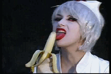 Sexy Slut Licking Banana picture 1 of 1