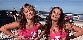 Two Hot Chicks Show Off Their Big Boobs and Naked Bodies'