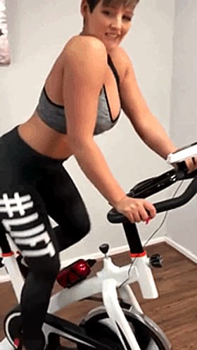 Ride the Lift: Anal Masturbation on a Spin Bike'
