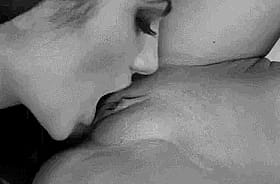 Brunette Lesbian Giving Head'