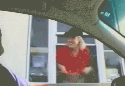 Blonde Flashing Drive Thru: A Sizzling Hot Experience picture 1 of 1