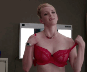 Blonde Babes in Red Bra: Relaxing and Taking Off picture 1 of 1