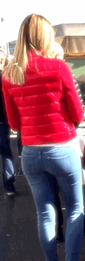 Red Jacket, Red Ass: A Non-Nude Jeans Erotic Experience'