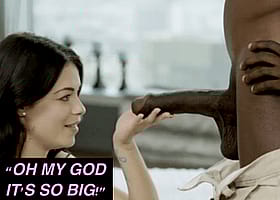 BBC's Michael Williams Gets Monster Cock in His Mouth! Sissy Caption: Size Queen'
