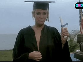 Sexy Babes Flashing Their College Graduation Gowns'