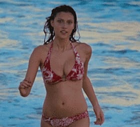 Busty Babe in a Bikini: Big Boobs and Natural Beauty'