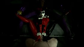 Batman XXX CGI: Legs Spread on Table'