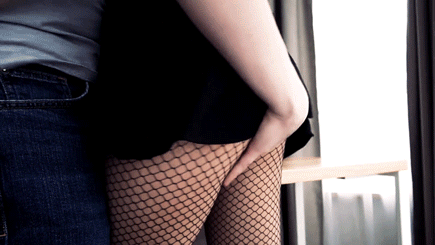 Fishnet Stockings and a Teen's Ass: A Groping Experience picture 1 of 1