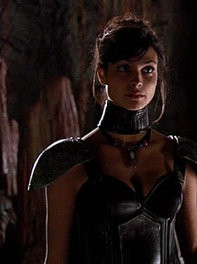 Hot Celebrity in Black Bustier'