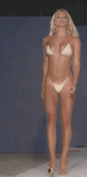 Babe Catwalk Fashion Goddess in White Lingerie picture 1 of 1