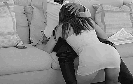 Blowjob Bitch Gets Fucked on the Couch picture 1 of 1