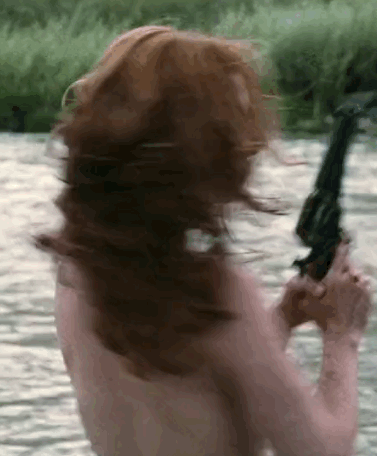 Celebrity Naked in the Water with a Gun picture 1 of 1