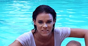 Peta's Poolside Blowjob: A Sizzling Hot Pornstar Sucking You Dry'
