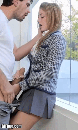 Blonde Babe Gets a Handjob from a Big Dick picture 1 of 1