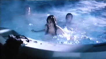 Curvy Italian Nude Rising from Pool picture 1 of 1