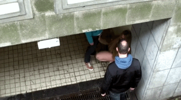Blonde in Pantyhose Gets Naughty in Public picture 1 of 1