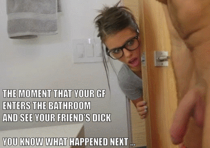 Caught in the Bathroom: Hotwife's Cuckold Dick picture 1 of 1
