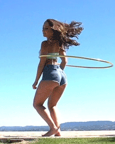 Brunette Teen's Sizzling Body in Motion on a Sunny Day picture 1 of 1