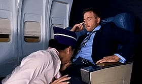 Fly Stewardess Gives Blowjob to Passenger'