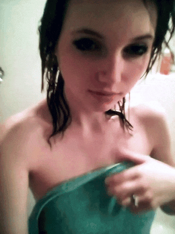 Amateur Brunette Teen Selfshot: Petite and Wet picture 1 of 1