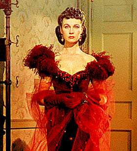 Vintage Hollywood Celebrity: Red-Haired Bombshell in a Red Dress'