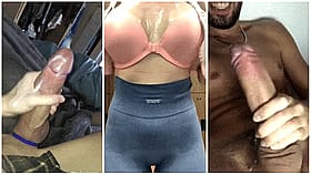 Big Tits, Cumshots, Handjob, Masturbation, Penis, Split: Three Images of Sexy Women'