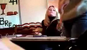 Blonde Teacher Gets Ass Smacked'