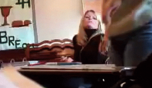 Blonde Teacher Gets Ass Smacked picture 1 of 1