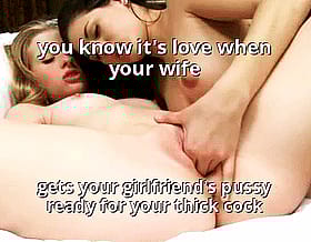 When Your Girlfriend Gets Your Lesbian Pussy Ready For Your Thick Cock'