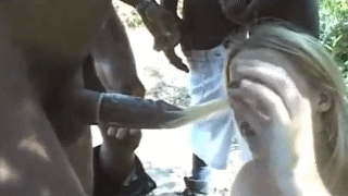 Blonde Blowjob Girlfriend Gets Interracial picture 1 of 1