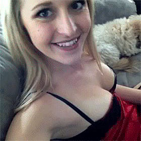 Sexy Lingerie Model Smiling for the Camera'