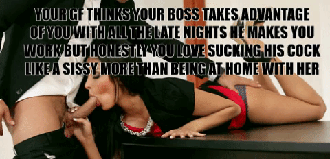 Blowjob from a sissy brunette picture 1 of 1