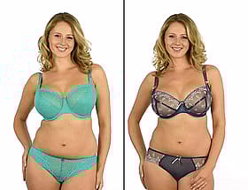 Lingerie Lust: Two Hot Chicks in Blue and Blue Lingerie'