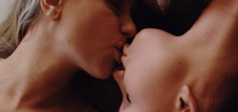 Upside Down Lesbian Kissing GIF picture 1 of 1