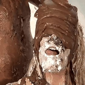 Chocolate Syrup Fetish: Messy Face and Gunge'