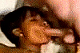 Black Babe Gets A Juicy Blowjob From A White Guy'