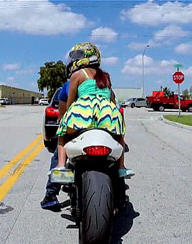 Hot Chick on a Motorcycle: Riding in Style'