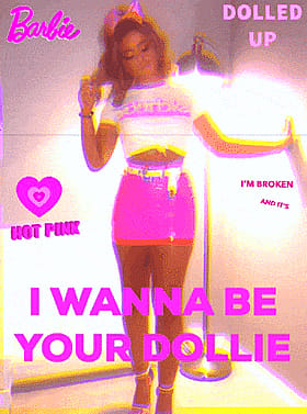 I Wanna Be Your Dollie: Pink Barbie Sissy Caption'