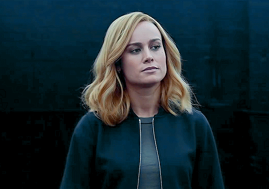 Blonde Celebrity Brie Larson Gets Naughty in Black Jacket picture 1 of 1