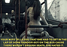 Cheating Wife Caption: Public Bus Ride Gone Wrong'